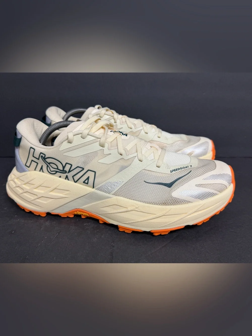 Size 11 - Hoka One One Hoka Speedgoat 7 Vintage Yellow RARE WORN ONCE
